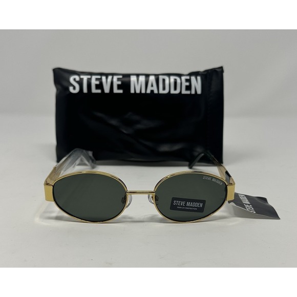 Steve Madden Accessories - Steve Madden Women's Gold & Black NEW Sunglasses and Case